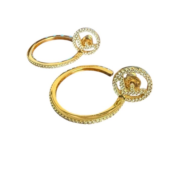 Fendi Jewelry - Fendi Elegant Gold Hoop Earrings